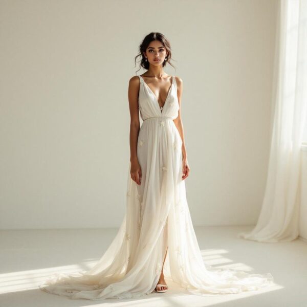 Garden wedding dress occasion at London Bride, South London