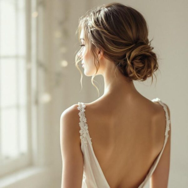 Low Back wedding dress back style at London Bride, South London